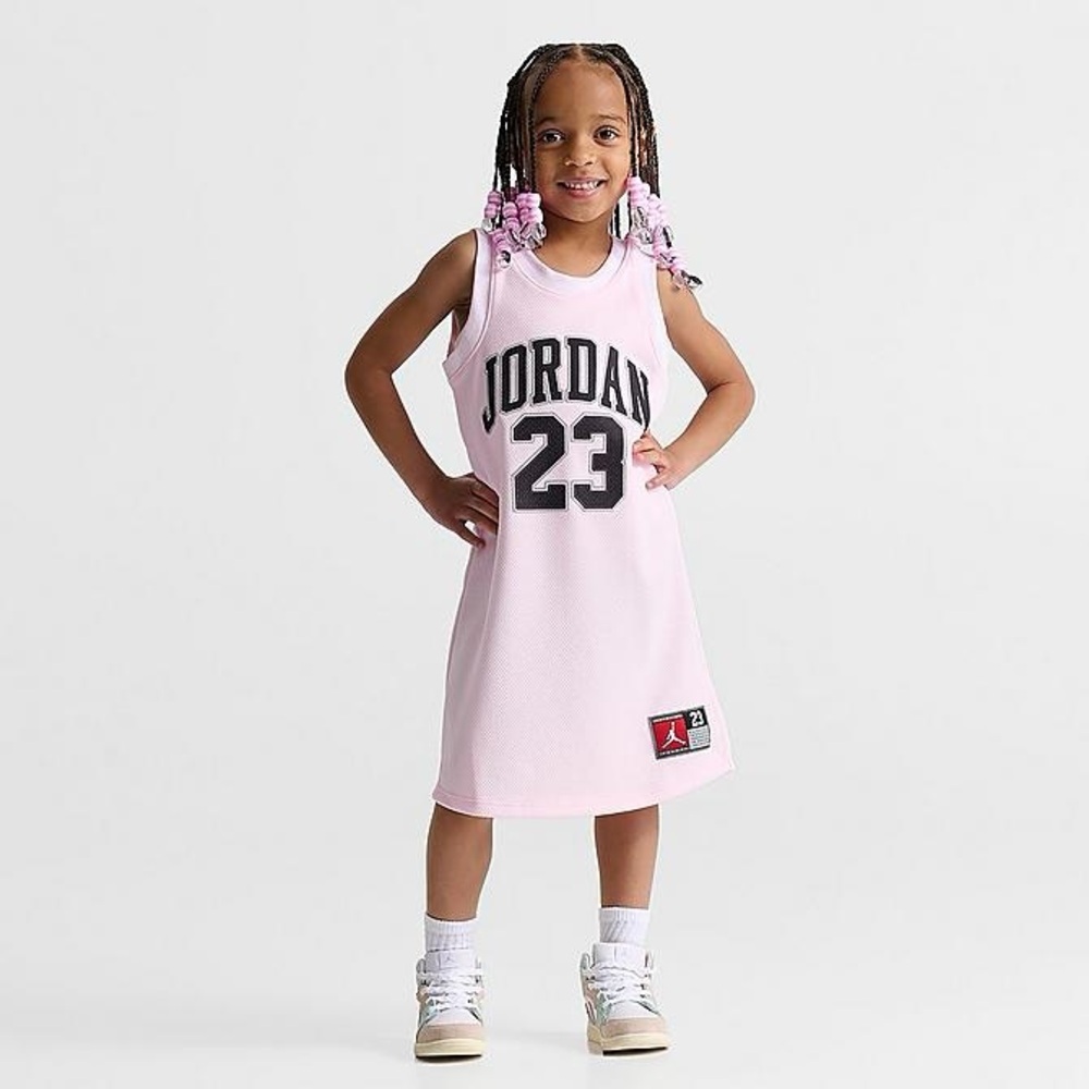 NIKE Air Jordan Jersey‎ Dress 45B320-A9Y Pink Girls Size Large 12-13 YRS